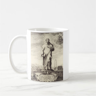 Saint Bruno of Cologne Antique Engraving Style Art Coffee Mug