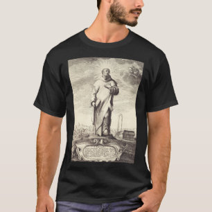 Saint Bruno of Cologne Antique Engraving Style Art T-Shirt