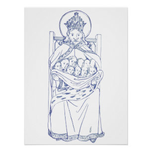 Saint Brychan Brycheiniog Irish hermit Poster