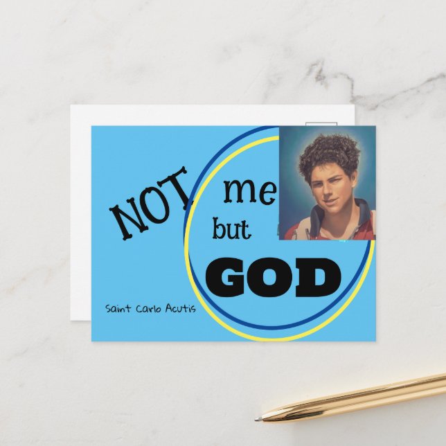 Saint Carlo Acutis  Postcard (Front/Back In Situ)