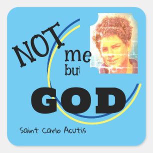 Saint Carlo Acutis Square Sticker