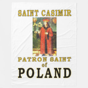SAINT CASIMIR FLEECE BLANKET
