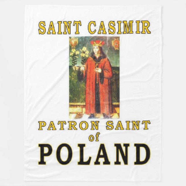 SAINT CASIMIR FLEECE BLANKET (Front)