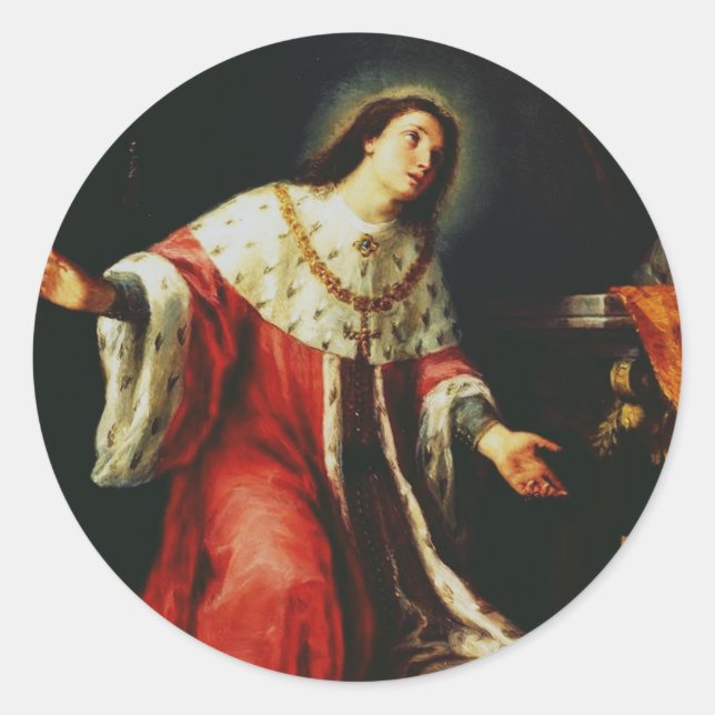 Saint Casimir Jagiellon  Classic Round Sticker (Front)