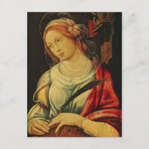 Saint Catherine by Giovanni Battista Bertucci Postcard