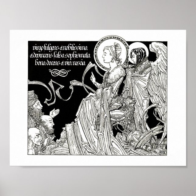 Saint Catherine Disputing the 50 Philosophers Poster (Front)