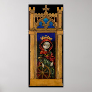 Saint Catherine icon gothic Art Print