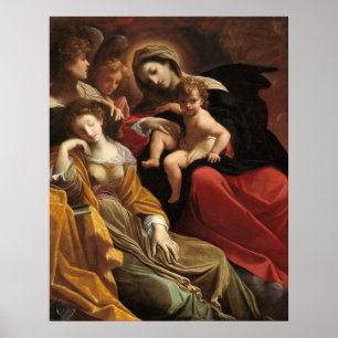 Saint Catherine, Lodovico Carracci Fine Art Poster
