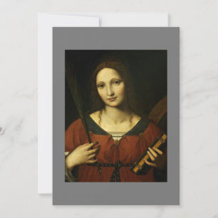 Saint Catherine of Alexandria (Bernardino Luini) Invitation