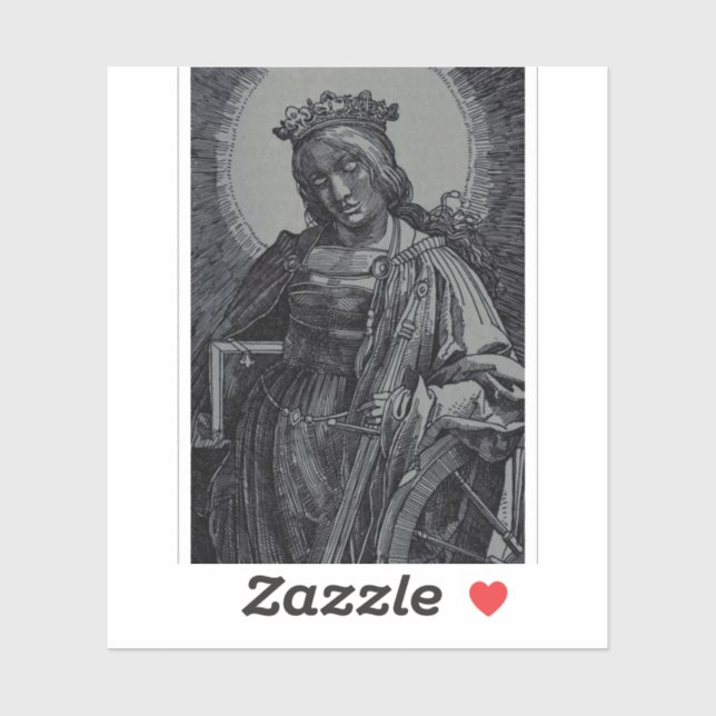 Saint Catherine of Alexandria by Lucas van Leyden (Sheet)