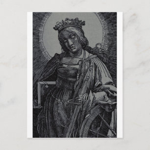 Saint Catherine of Alexandria by Lucas van Leyden Postcard