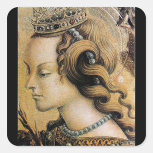 Saint Catherine of Alexandria Square Sticker