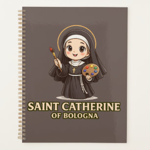 Saint Catherine of Bologna Vintage Catholic Art Planner