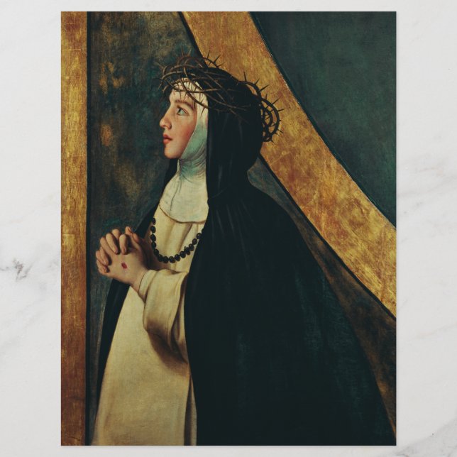 Saint Catherine of Siena by Juan Bautista Maino Flyer (Front)