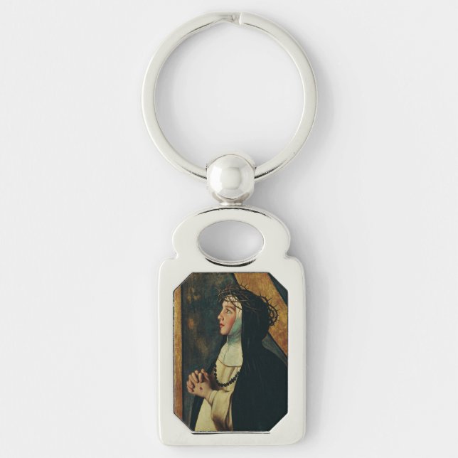 Saint Catherine of Siena by Juan Bautista Maino Key Ring (Front)