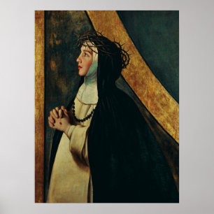 Saint Catherine of Siena by Juan Bautista Maino  Poster