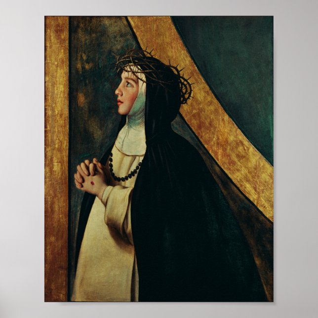 Saint Catherine of Siena by Juan Bautista Maino Poster (Front)