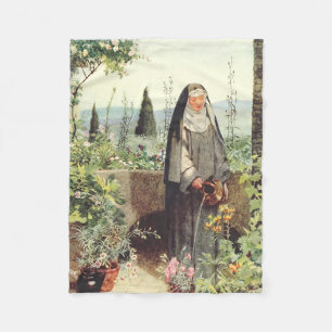 Saint Catherine of Siena Fleece Blanket