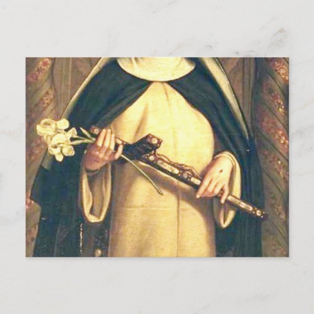 Saint Catherine Of Siena Postcard (Front)