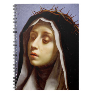 Saint Catherine of Siena The Dialogue Fine Art  Notebook