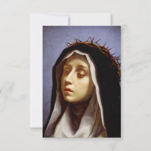 Saint Catherine of Siena The Dialogue Fine Art  Thank You Card