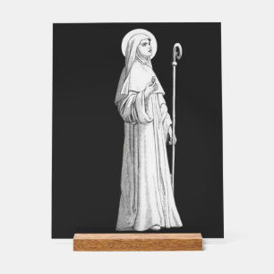Saint Catherine of Siena Virgin Acrylic Sign