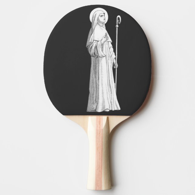Saint Catherine of Siena Virgin Ping Pong Paddle (Front)