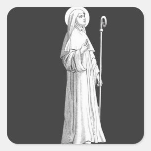 Saint Catherine of Siena Virgin Square Sticker