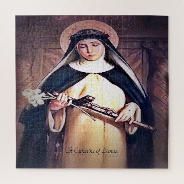Saint Catherine of Sienna Jigsaw Puzzle (Vertical)