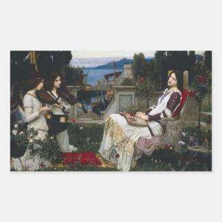 Saint Cecilia (1895) Rectangular Sticker