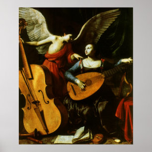 Saint Cecilia and the Angel by Carlo Saraceni Poster