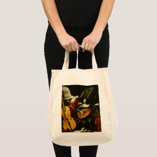 Saint Cecilia and the Angel by Carlo Saraceni Tote Bag