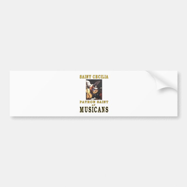 SAINT CECILIA BUMPER STICKER (Front)