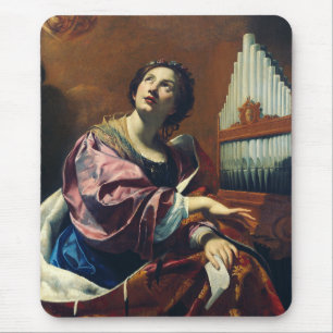 Saint Cecilia by Simon Vouet Mouse Mat