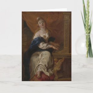 Saint Cecilia   c.1700 (Oil on Paper) Card