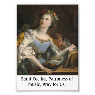 Saint Cecilia Customisable Poster