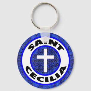 Saint Cecilia Key Ring