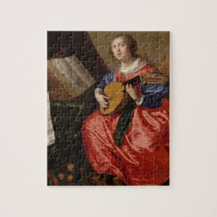 Saint Cecilia (oil on canvas) Jigsaw Puzzle