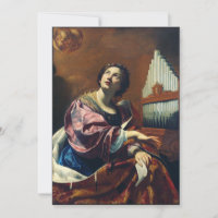 Saint Cecilia Premium "Heavenly Concert" Art Print