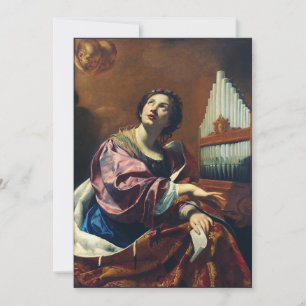 Saint Cecilia Premium "Heavenly Concert" Art Print Holiday Card