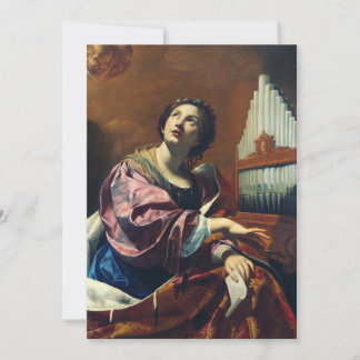 Saint Cecilia Premium "Heavenly Concert" Art Print Invitation