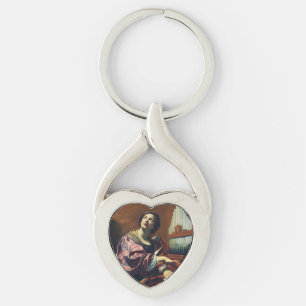 Saint Cecilia Premium "Heavenly Concert" Art Print Key Ring