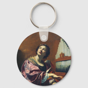 Saint Cecilia Premium "Heavenly Concert" Art Print Key Ring