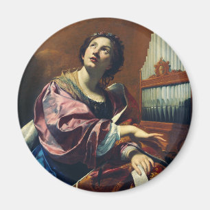 Saint Cecilia Premium "Heavenly Concert" Art Print Magnet