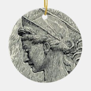 Saint Cecilia Virgin and martyr Ceramic Tree Decoration