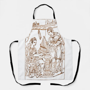 Saint Cecilia with Saint Catherine of Alexandria Apron
