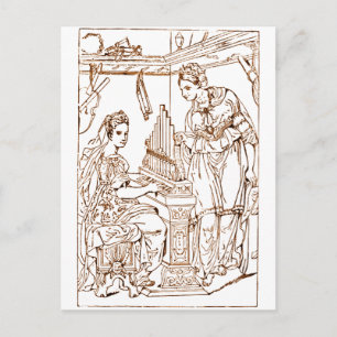 Saint Cecilia with Saint Catherine of Alexandria Postcard