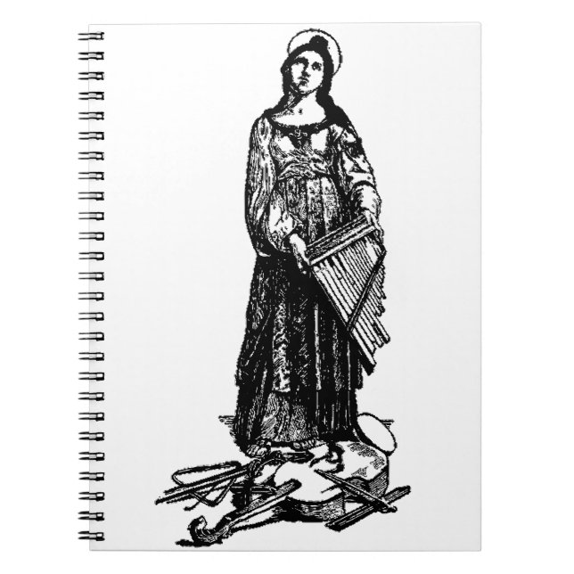 Saint Cecilia with violin by Raphael Notebook (Front)