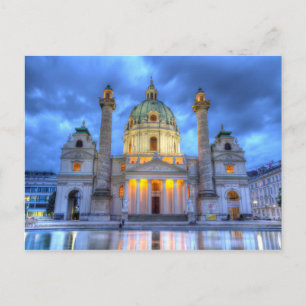 Saint Charles's Church in Vienna, Austria Postcard