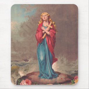 Saint Christina of Bolsena patron of sailors Mouse Mat